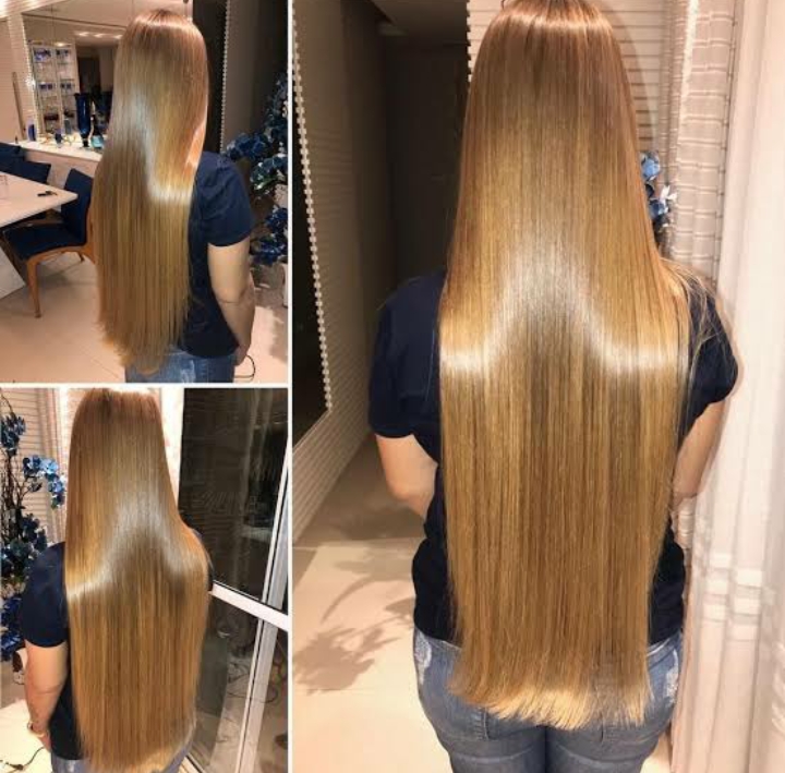 Brown Silky Straight Hair
