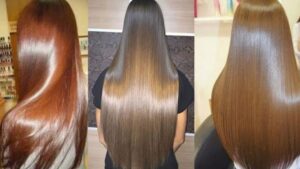 Dark brown Silky Straight Hair