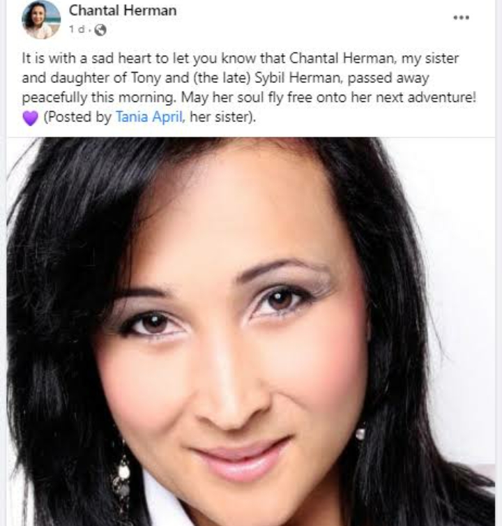 Chantal Herman Cause of Death, Biography, Age, Career, Family